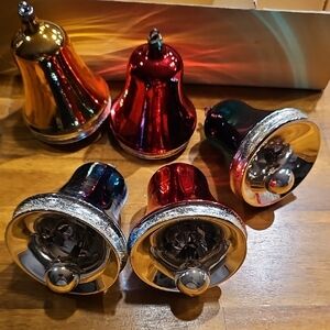 1940s Large Bell Glass Ornaments Made In Germany